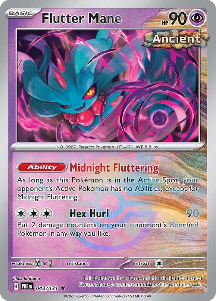 Flutter Mane (043/131) (Poke Ball Pattern) [Scarlet & Violet: Prismatic Evolutions] | Good Games North