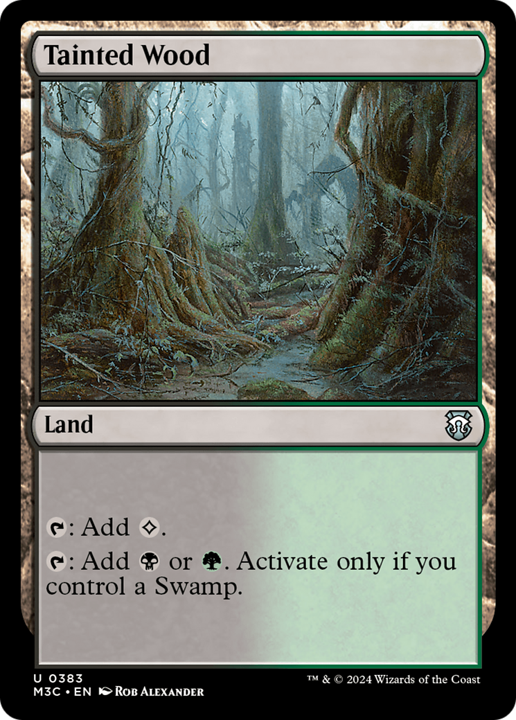 Tainted Wood (Ripple Foil) [Modern Horizons 3 Commander] | Good Games North