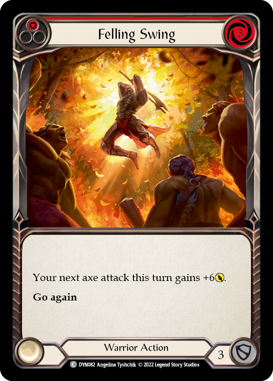 Felling Swing (Red) [DYN082] (Dynasty)  Rainbow Foil | Good Games North