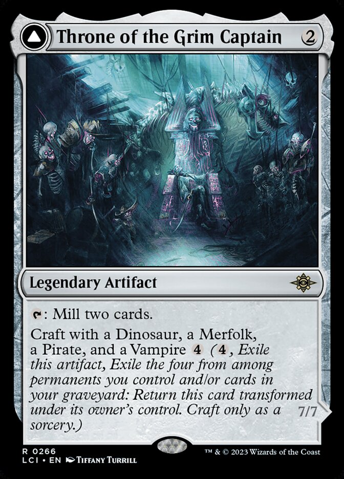 Throne of the Grim Captain // The Grim Captain (The Lost Caverns of Ixalan)  - Foil | Good Games North