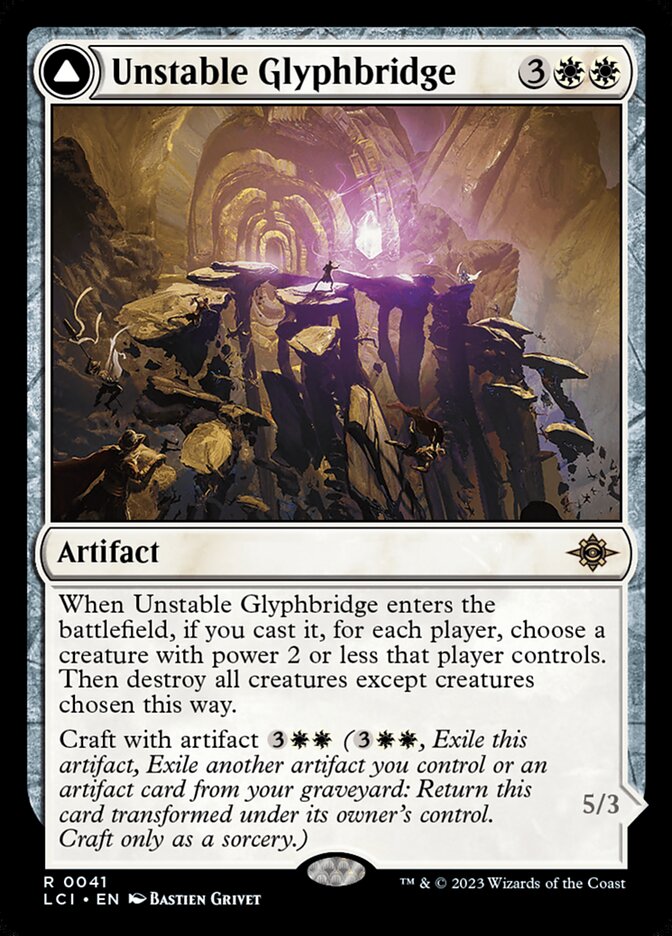 Unstable Glyphbridge // Sandswirl Wanderglyph (The Lost Caverns of Ixalan)  | Good Games North