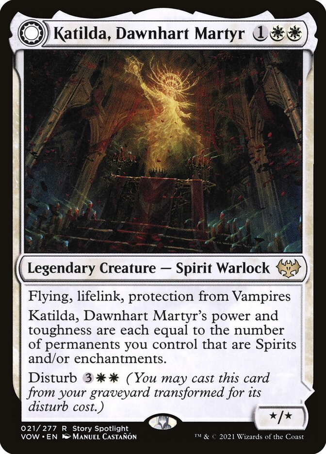 Katilda, Dawnhart Martyr // Katilda's Rising Dawn (Innistrad: Crimson Vow)  - Foil | Good Games North