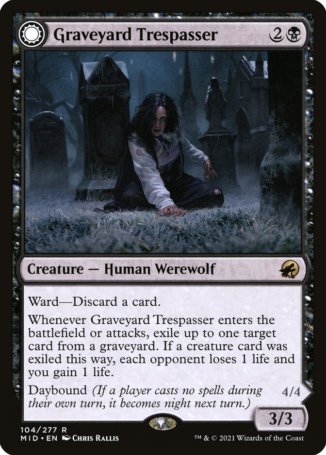 Graveyard Trespasser // Graveyard Glutton (Innistrad: Midnight Hunt)  | Good Games North