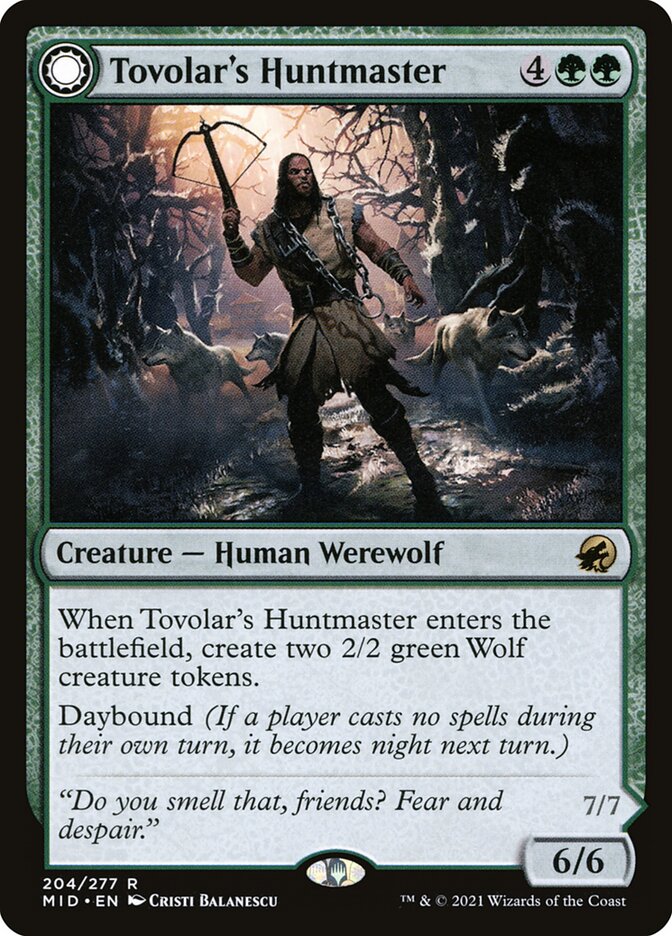 Tovolars Huntmaster 204 (Innistrad: Midnight Hunt)  - Foil | Good Games North