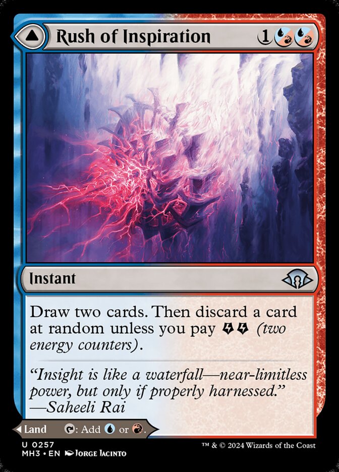 Rush of Inspiration // Crackling Falls (Modern Horizons 3)  | Good Games North
