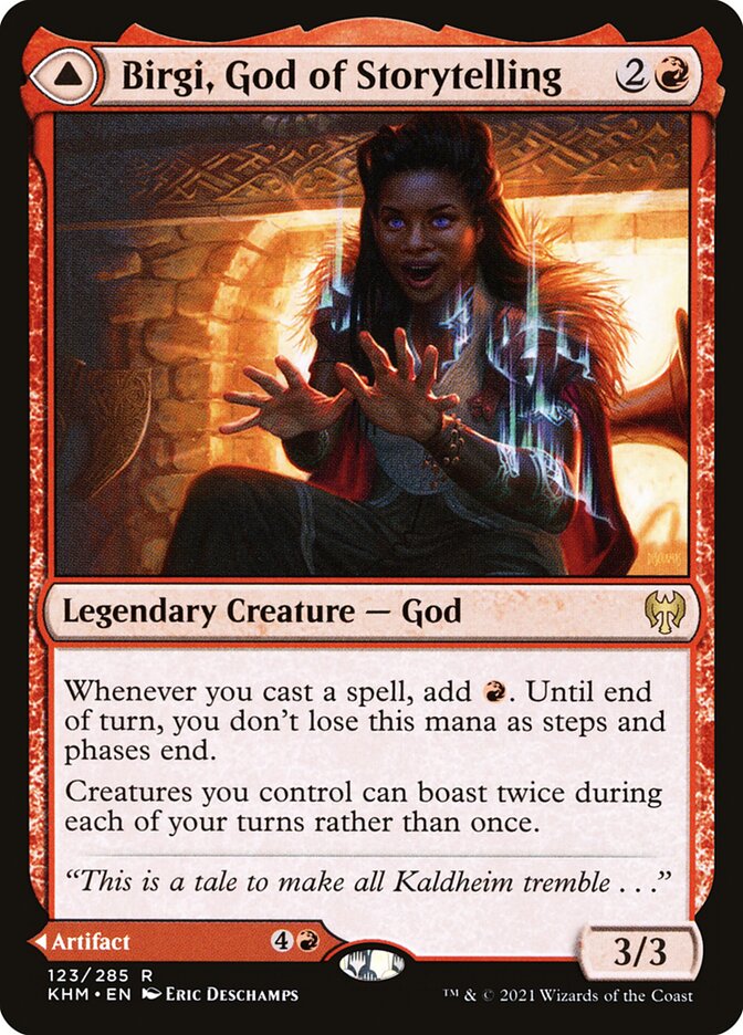 Birgi, God of Storytelling // Harnfel, Horn of Bounty (Kaldheim)  | Good Games North