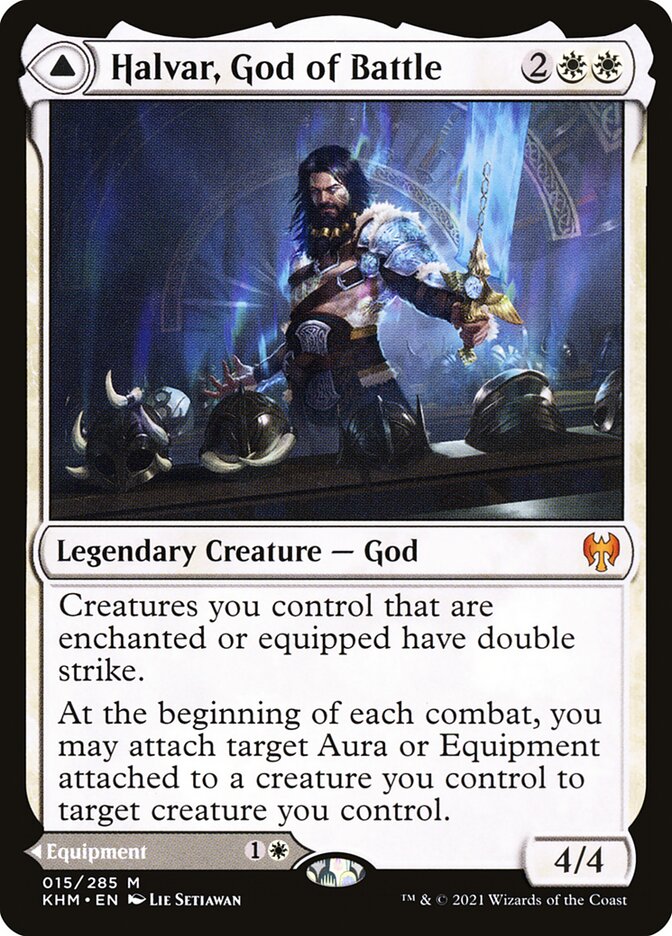 Halvar, God of Battle // Sword of the Realms 15 (Kaldheim)  - Foil | Good Games North