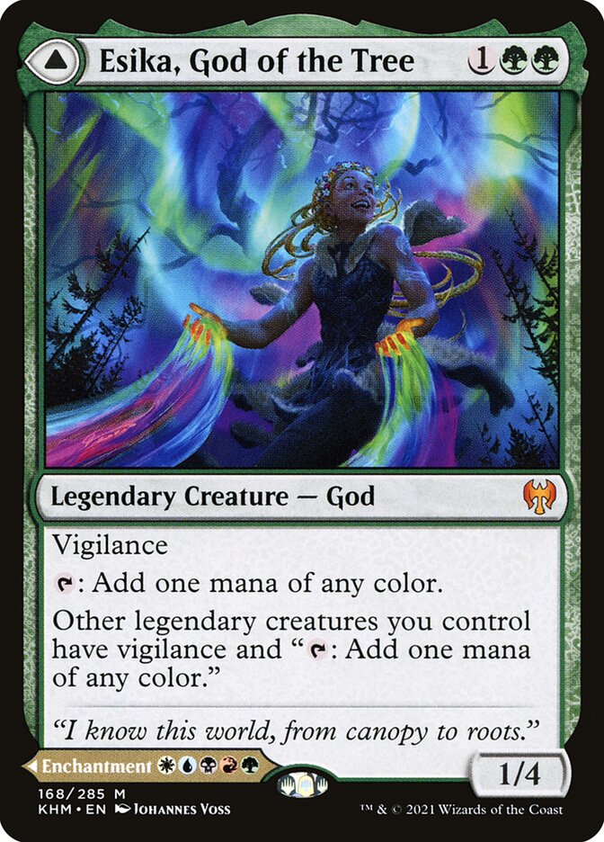Esika, God of the Tree // The Prismatic Bridge 168 (Kaldheim)  | Good Games North