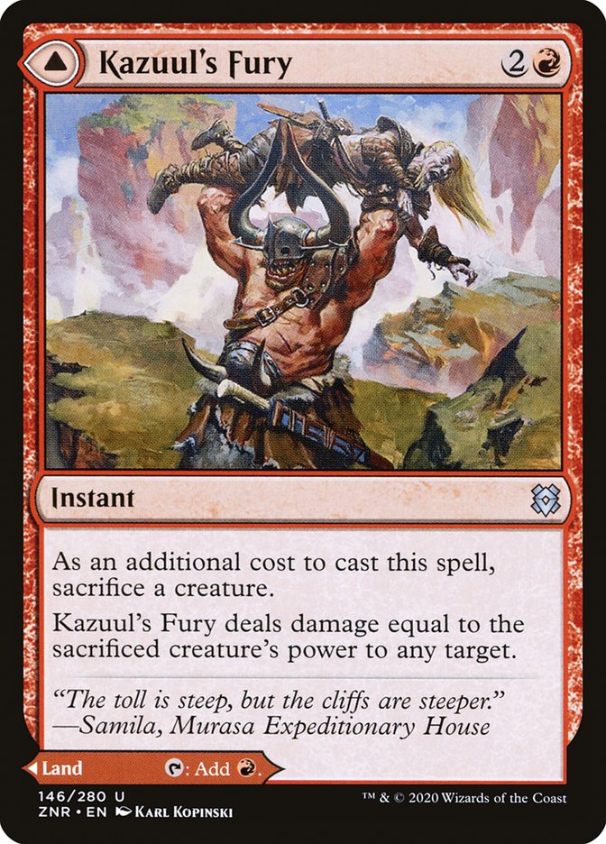 Kazuul's Fury // Kazuul's Cliffs 146/280 (Zendikar Rising)  | Good Games North