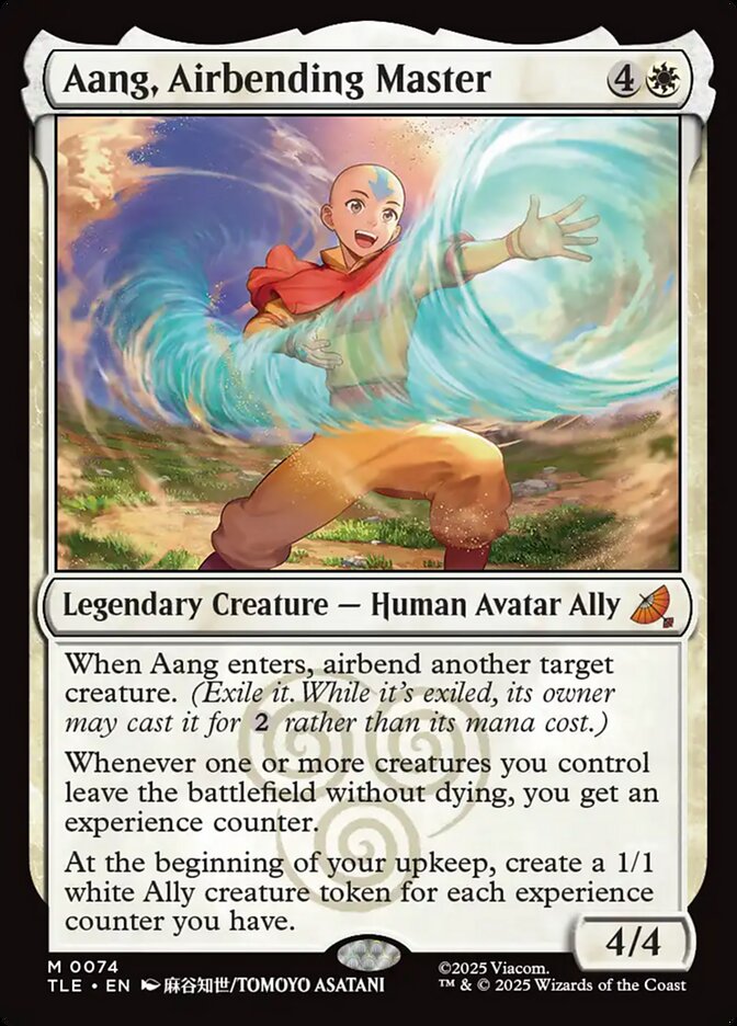Aang, Airbending Master 74 (Avatar: The Last Airbender: Eternal-Legal)  - Foil | Good Games North