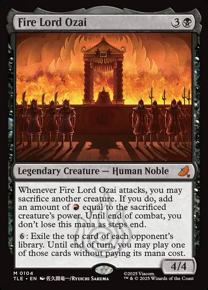 Fire Lord Ozai 104/317 (Avatar: The Last Airbender: Eternal-Legal)  - Foil | Good Games North