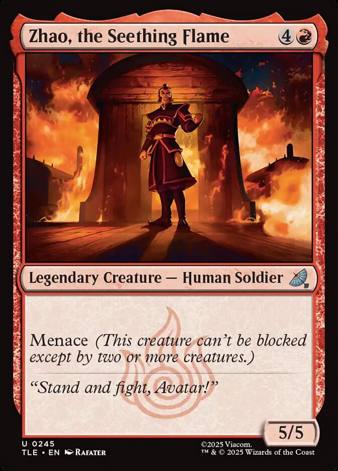 Zhao, the Seething Flame 245/317 (Avatar: The Last Airbender: Eternal-Legal)  - Foil | Good Games North