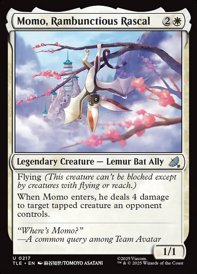 Momo, Rambunctious Rascal 217 (Avatar: The Last Airbender: Eternal-Legal)  - Foil | Good Games North