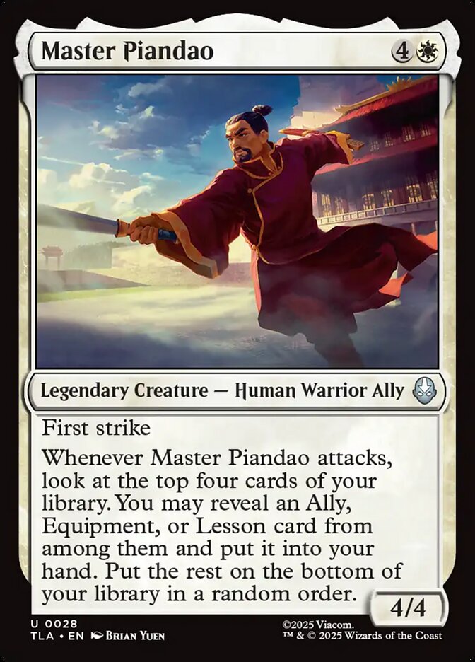 Master Piandao 28/286 (Avatar: The Last Airbender)  - Foil | Good Games North