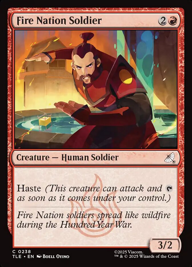 Fire Nation Soldier 238/317 (Avatar: The Last Airbender: Eternal-Legal)  - Foil | Good Games North