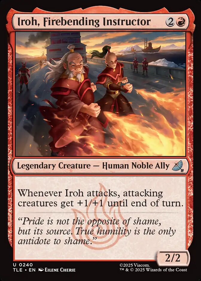 Iroh, Firebending Instructor 240/317 (Avatar: The Last Airbender: Eternal-Legal)  - Foil | Good Games North