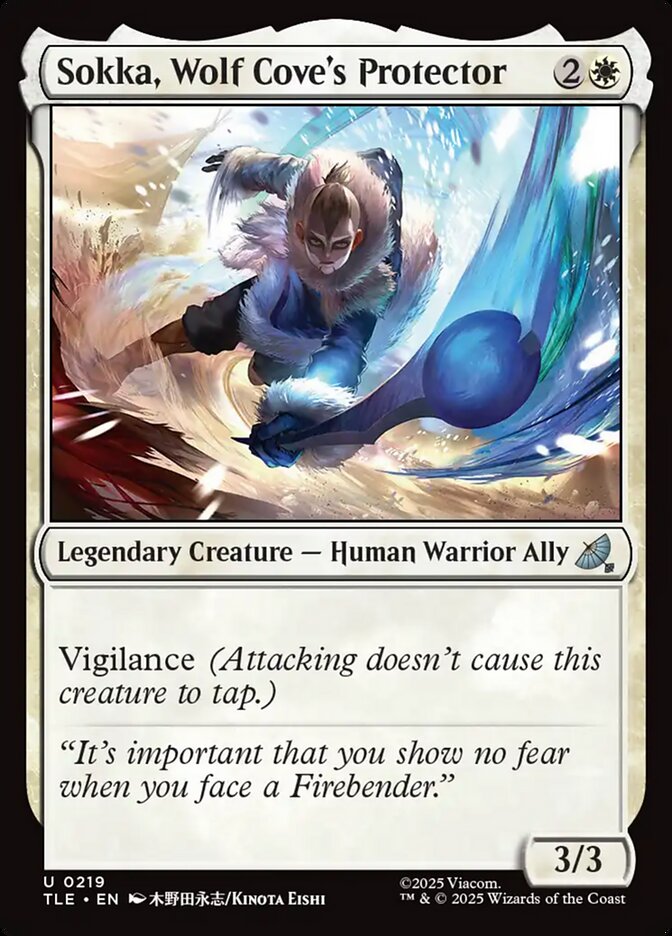 Sokka, Wolf Cove's Protector 219/317 (Avatar: The Last Airbender: Eternal-Legal)  - Foil | Good Games North