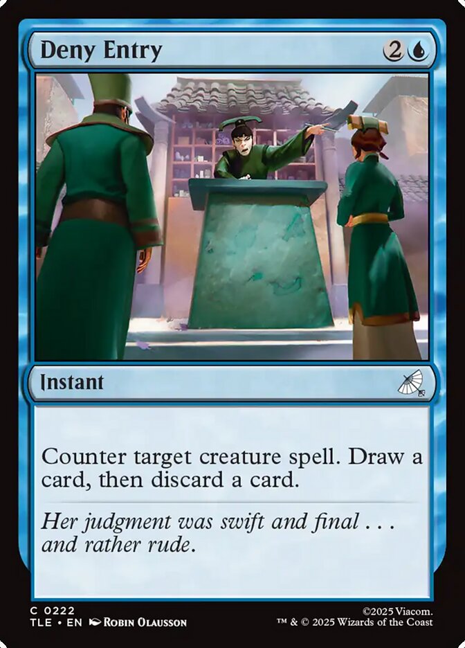 Deny Entry 222/317 (Avatar: The Last Airbender: Eternal-Legal)  - Foil | Good Games North