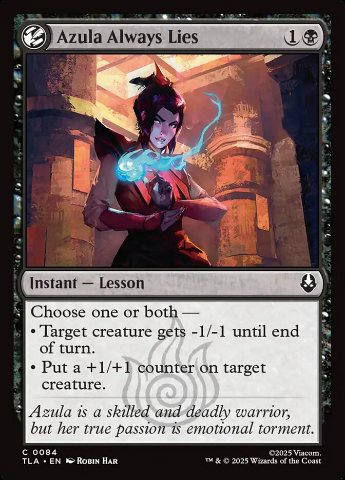 Azula Always Lies 84/286 (Avatar: The Last Airbender)  - Foil | Good Games North