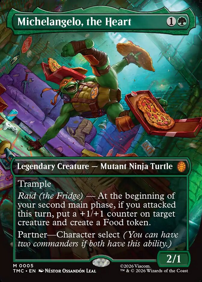 Michelangelo the Heart  5/0 (Commander: Teenage Mutant Ninja Turtles)  - Foil | Good Games North
