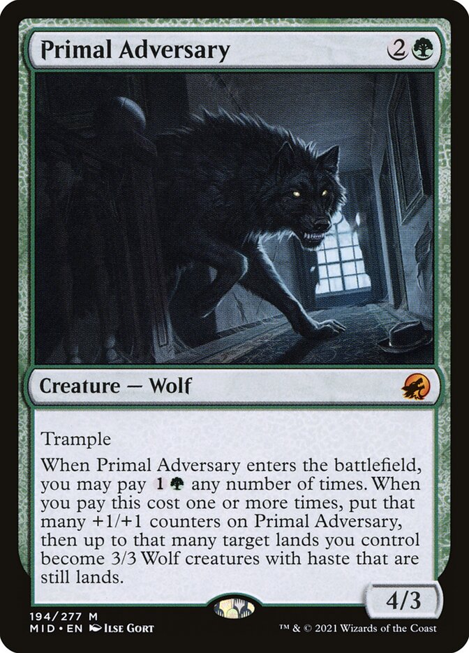 Primal Adversary (Innistrad: Midnight Hunt)  | Good Games North