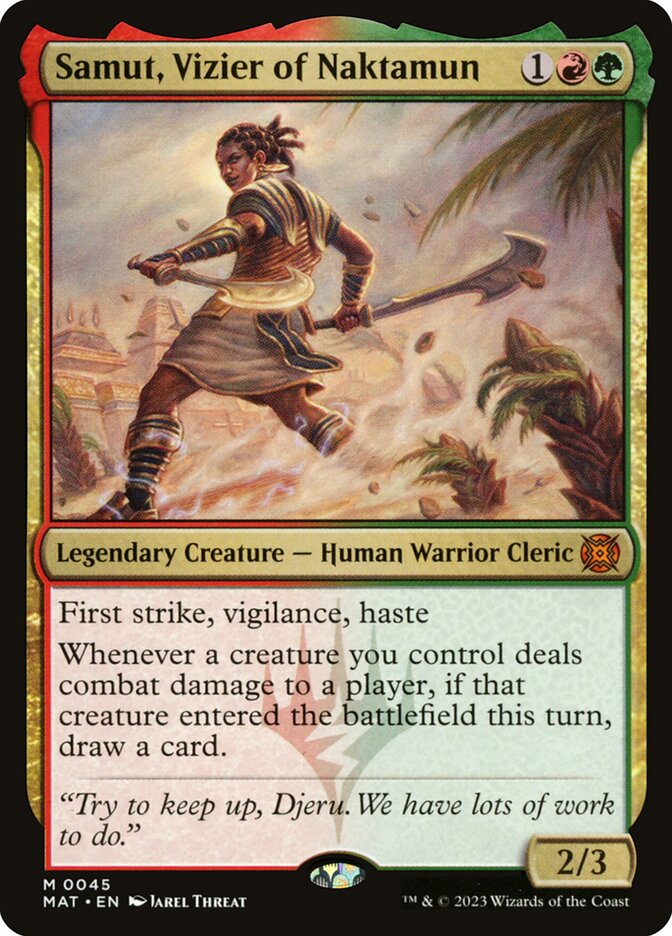 Samut, Vizier of Naktamun 45 (March of the Machine: The Aftermath)  - Foil | Good Games North