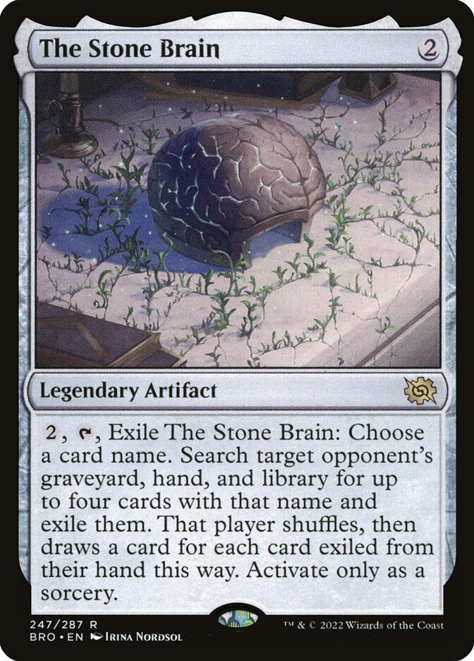 The Stone Brain (The Brothers' War)  - Foil | Good Games North