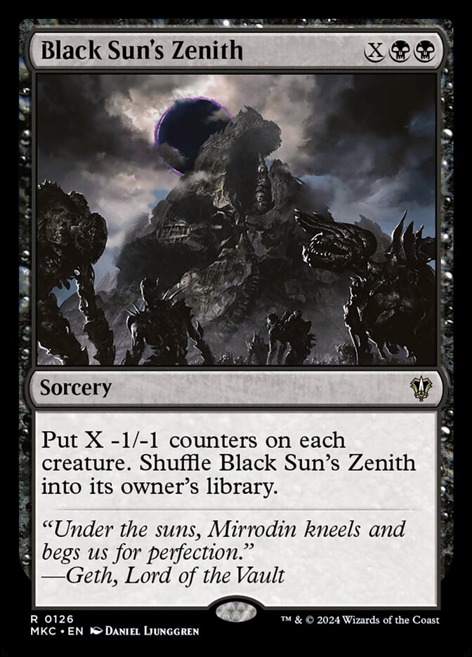 Black Sun's Zenith (Commander: Murders at Karlov Manor)  | Good Games North