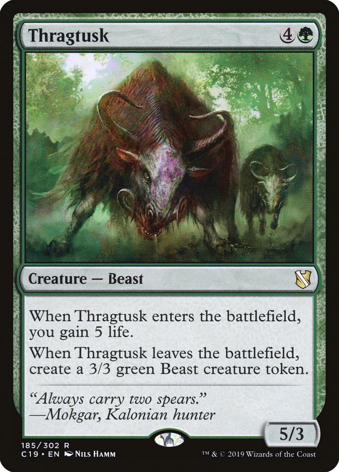 Thragtusk 185/302 (Commander 2019)  | Good Games North