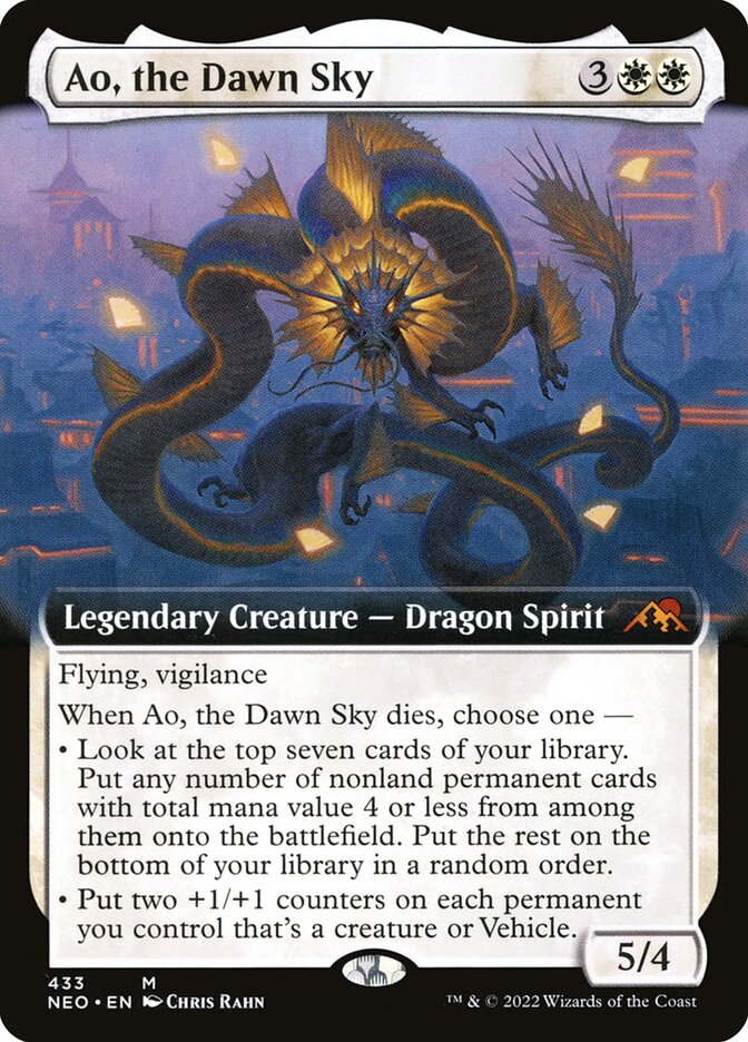 Ao, the Dawn Sky (Kamigawa: Neon Dynasty)  - Foil | Good Games North
