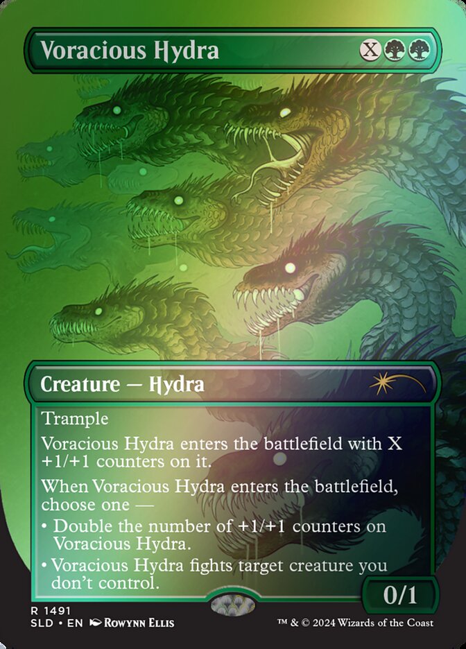 Voracious Hydra 1491 (Secret Lair Drop Series)  - Borderless Rainbow Foil | Good Games North