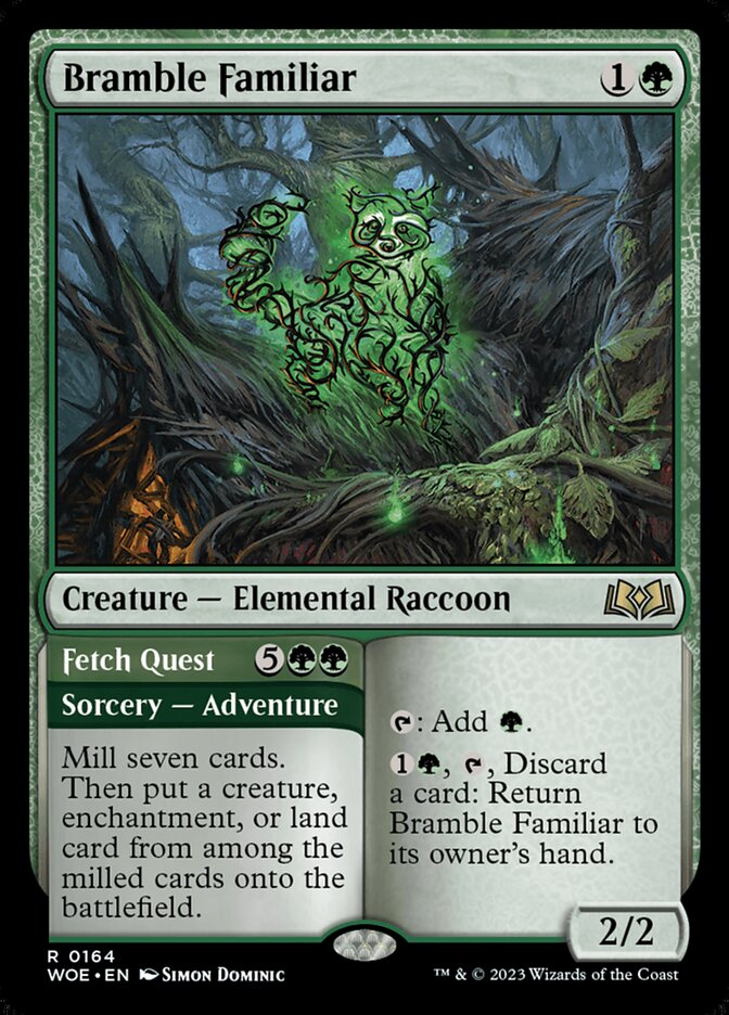 Bramble Familiar // Fetch Quest (Wilds of Eldraine)  - undefined | Good Games North