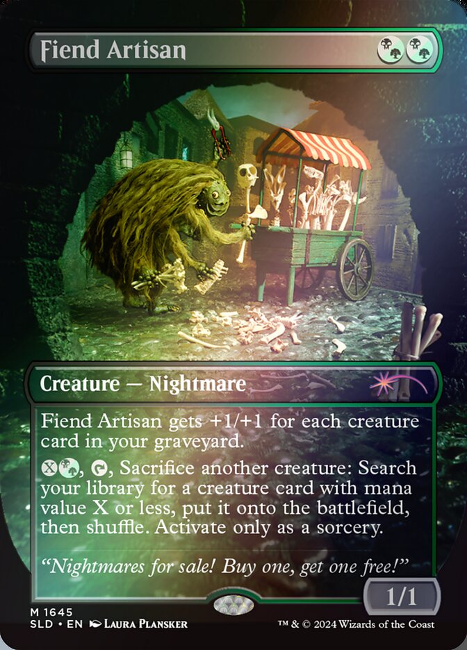 Fiend Artisan 1645 (Secret Lair Drop Series)  - Borderless Rainbow Foil | Good Games North