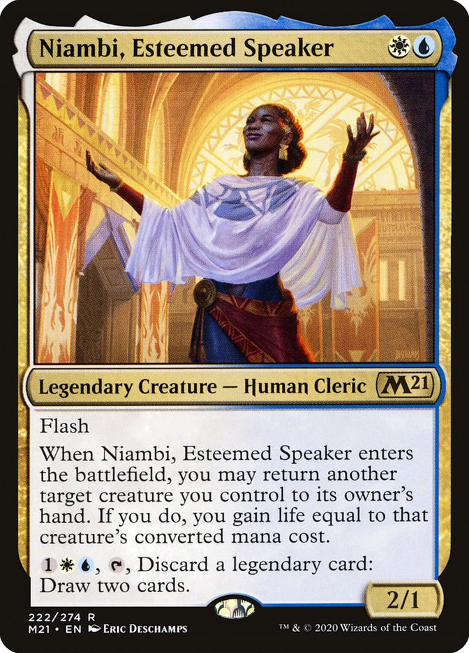 Niambi, Esteemed Speaker (Core Set 2021)  | Good Games North