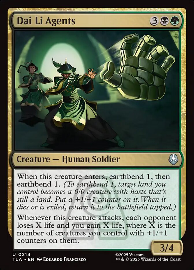 Dai Li Agents 214/286 (Avatar: The Last Airbender)  - Foil | Good Games North