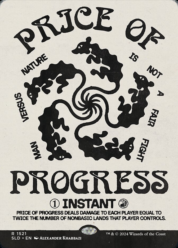 Price of Progress 1521/1 (Secret Lair Drop Series)  - Borderless | Good Games North