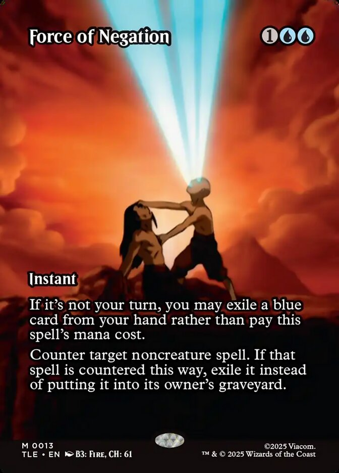 Force of Negation 13/317 (Avatar: The Last Airbender: Eternal-Legal)  - Borderless | Good Games North