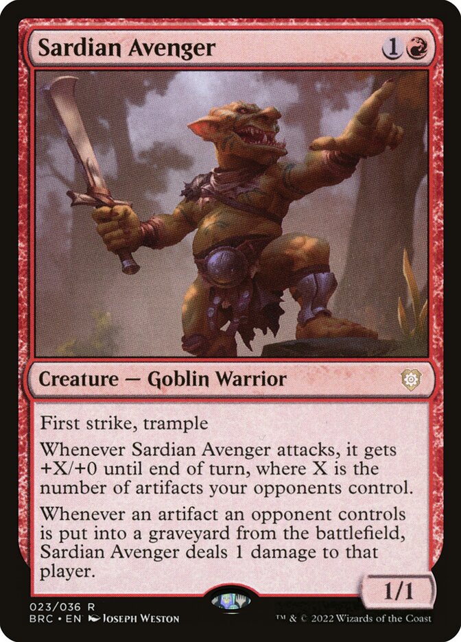 Sardian Avenger (Commander: The Brothers' War)  | Good Games North