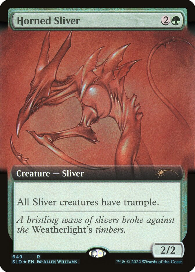 Horned Sliver (Secret Lair Drop Series)  - Foil | Good Games North