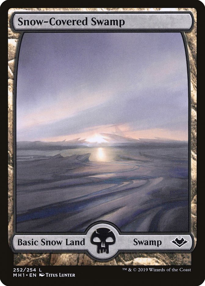 Snow-Covered Swamp 252/254 (Modern Horizons)  - Foil | Good Games North