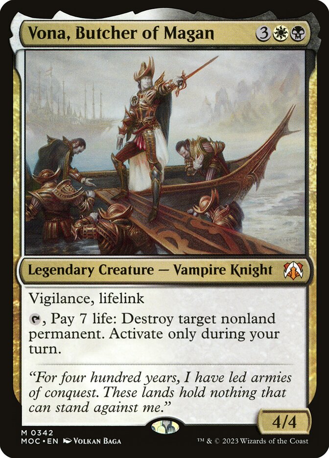 Vona, Butcher of Magan 342/444 (Commander: March of the Machine)  | Good Games North