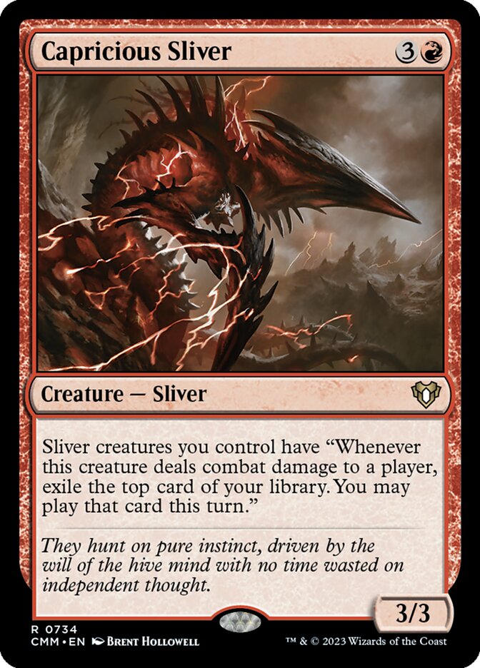 Capricious Sliver 734/451 (Commander Masters)  | Good Games North