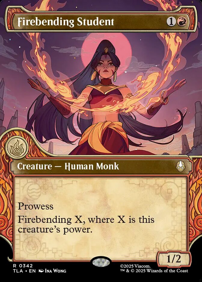 Firebending Student  342/286 (Avatar: The Last Airbender)  - Showcase Foil | Good Games North