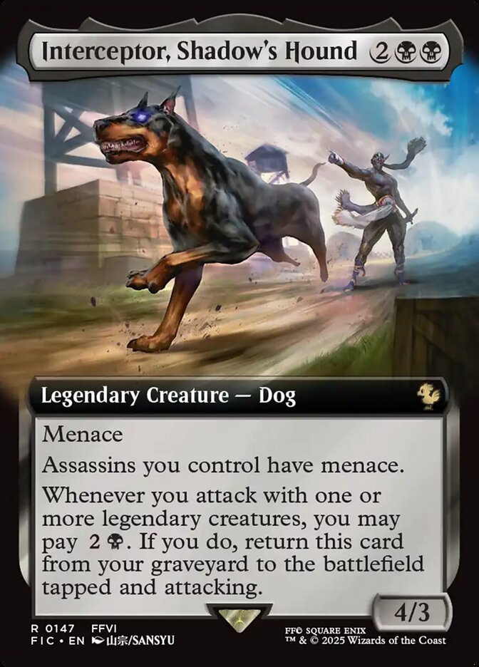Interceptor, Shadow's Hound 147 (Commander: FINAL FANTASY)  - Extended Art | Good Games North
