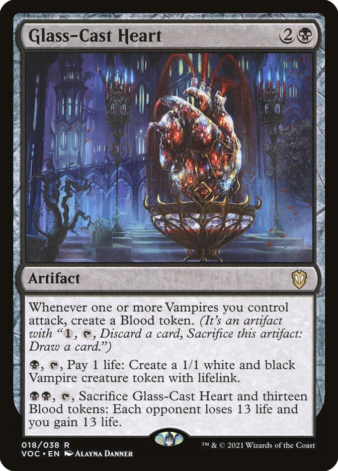 Glass-Cast Heart 18/38 (Commander: Innistrad: Crimson Vow)  | Good Games North