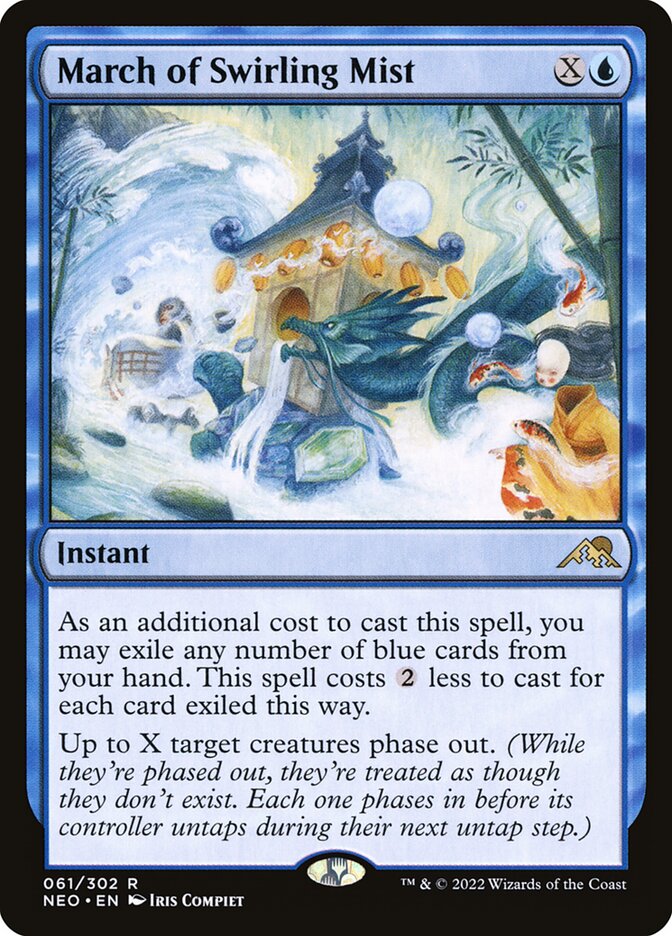 March of Swirling Mist 61/302 (Kamigawa: Neon Dynasty)  - Foil | Good Games North
