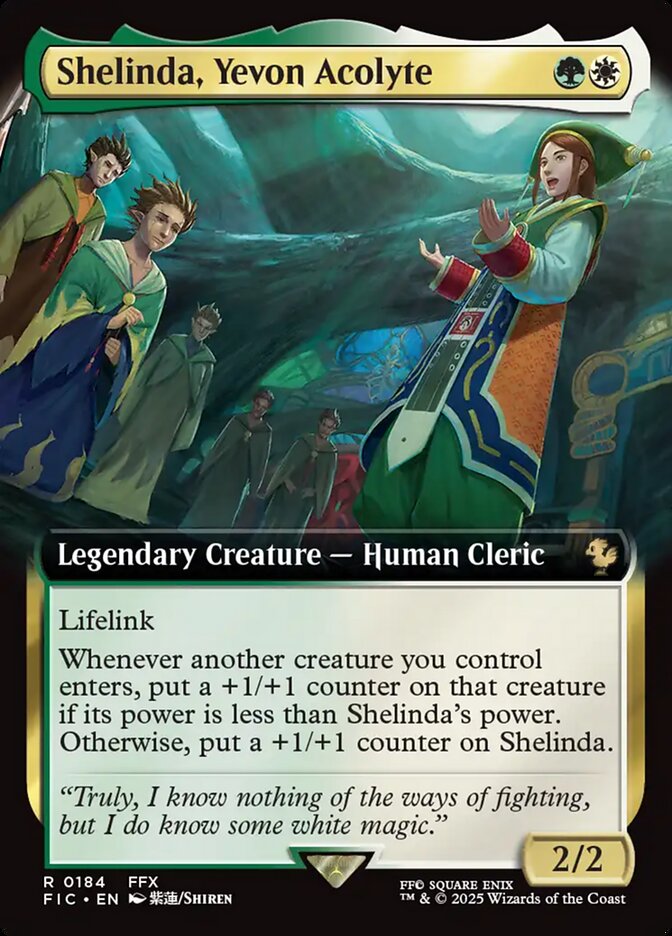Shelinda, Yevon Acolyte 184/100 (Commander: FINAL FANTASY)  - Extended Art | Good Games North