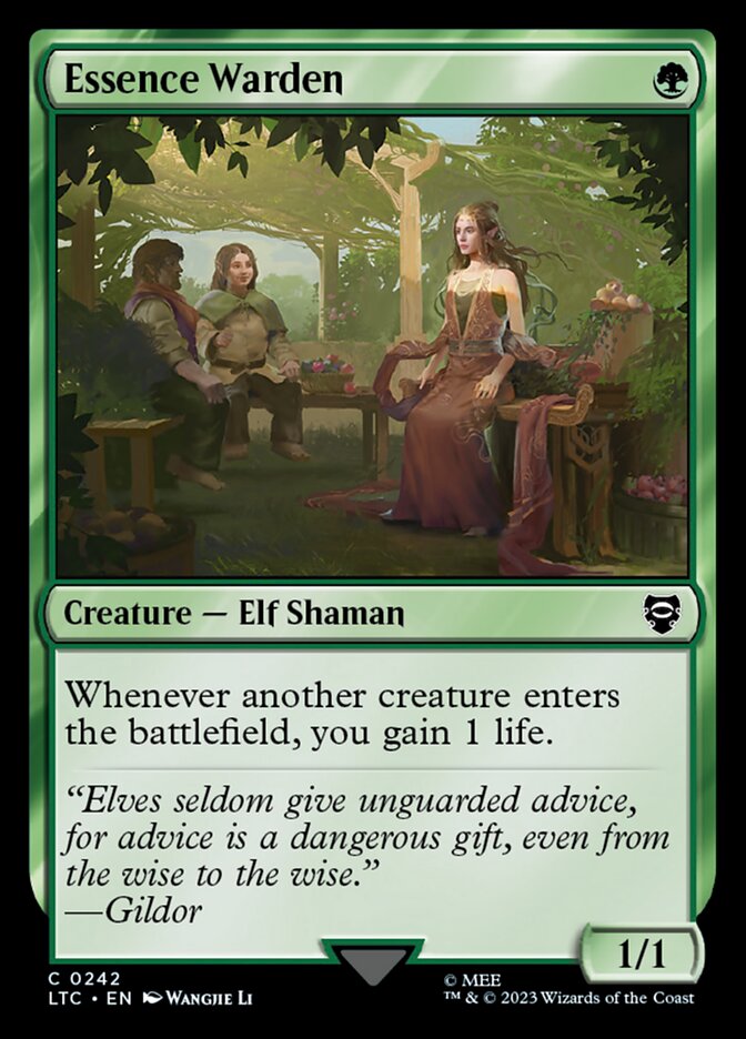 Essence Warden 242/347 (Commander: The Lord of the Rings: Tales of Middle-earth)  | Good Games North