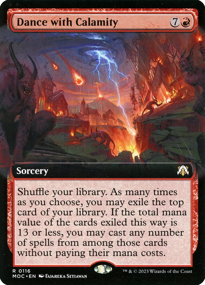 Dance with Calamity 116/444 (Commander: March of the Machine)  - Extended Art | Good Games North