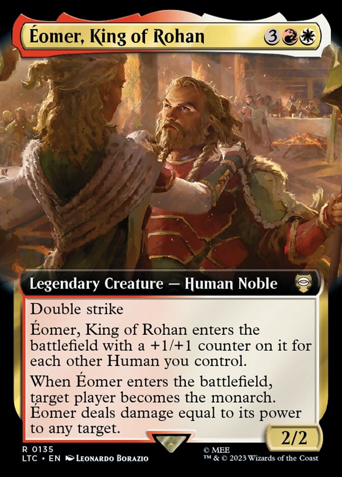 Éomer, King of Rohan 135 (Commander: The Lord of the Rings: Tales of Middle-earth)  - Extended Art | Good Games North